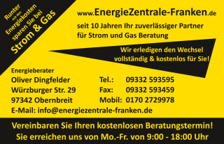 MUSTER: Visitenkarten EnergieZentrale-Franken